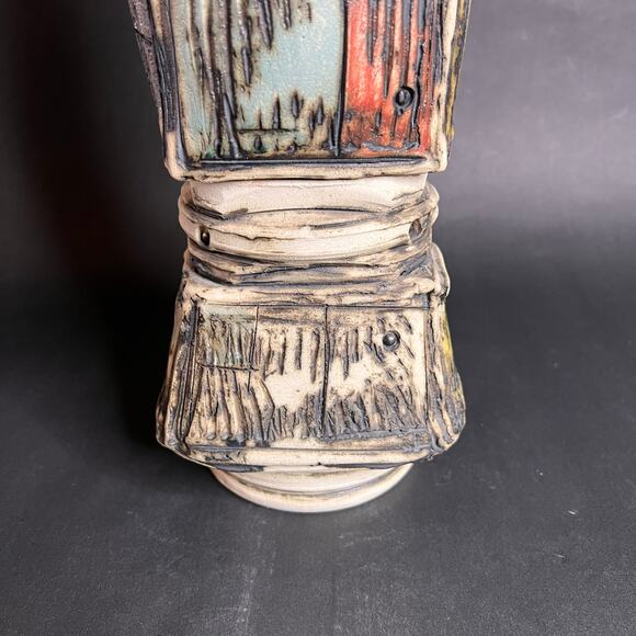 Porcelain, Brutalist Ceramic Art, Signed Studio Pottery, Barry Unitas Barnes - Picture 9 of 15